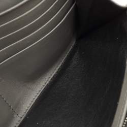 Pre Owned محقظة كونتيننتال بوتيغا فينيتا جلد إنترشياتو أحمر بقلاب