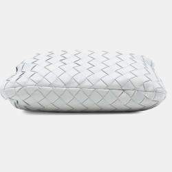 Pre Owned Bottega Veneta White Mini Nappa Intrecciato Jodie
