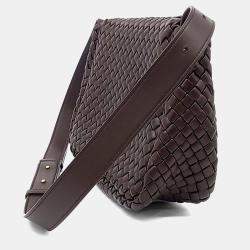 Pre Owned Bottega Veneta Brown Leather Cobble Shoulder Bag