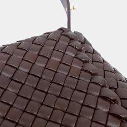 Pre Owned Bottega Veneta Brown Leather Cobble Shoulder Bag