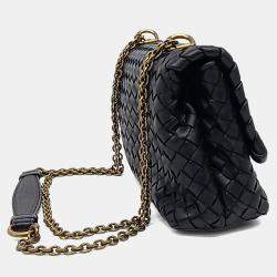 Pre Owned حقيبة كتف بوتيغا فينيتا الجلد شبك سلسلة