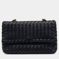 Pre Owned حقيبة كتف بوتيغا فينيتا الجلد شبك سلسلة