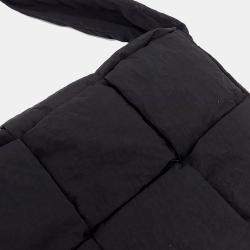 Pre Owned Bottega Veneta Black Fabric Padded Tech Cassette Bag