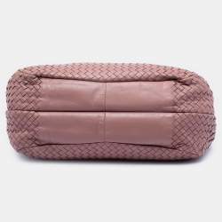 Pre Owned حقيبة كامبانا بوتيغا فينيتا نابا أنترتشياتو كبيرة وردية