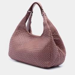 Pre Owned حقيبة كامبانا بوتيغا فينيتا نابا أنترتشياتو كبيرة وردية