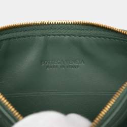 Pre Owned حقيبة بوتيغا فينيتا هوبو شروق صغير جلد إنترتشياتو أخضر