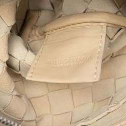 Pre Owned Bottega Veneta Brown Nappa Intrecciato Double Zip Crossbody