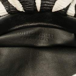 Pre Owned حقيبة كلاتش بوتيغا فينيتا ذا تشين جلد بيج