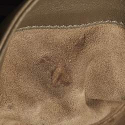 مملوكة مسبقًا Bottega Veneta Olimpia Medium Dark Beige Intrecciato Leather Shoulder Bag