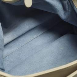 Pre Owned Bottega Veneta Roma Large Off White Intrecciato Leather Tote