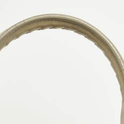 Pre Owned Bottega Veneta Roma Large Off White Intrecciato Leather Tote