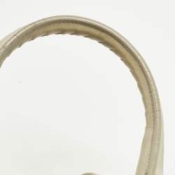 Pre Owned Bottega Veneta Roma Large Off White Intrecciato Leather Tote