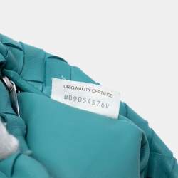 Pre Owned Bottega Veneta Blue Mini Nappa Intrecciato Jodie