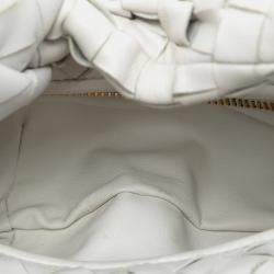 مملوكة مسبقًا Bottega Veneta White Mini Nappa Intrecciato Jodie