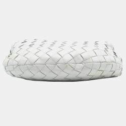 مملوكة مسبقًا Bottega Veneta White Mini Nappa Intrecciato Jodie