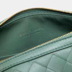 مملوكة مسبقًا حقيبة هوبو بوتيغا فينيتا خضراء ميني جلد إنتريشياتو صن رايز