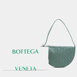 مملوكة مسبقًا حقيبة هوبو بوتيغا فينيتا خضراء ميني جلد إنتريشياتو صن رايز