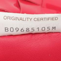 Pre Owned Bottega Veneta Jodie Mini Pink Intrecciato Patent Leather Hobo