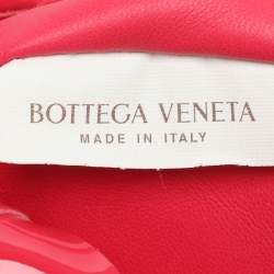Pre Owned Bottega Veneta Jodie Mini Pink Intrecciato Patent Leather Hobo