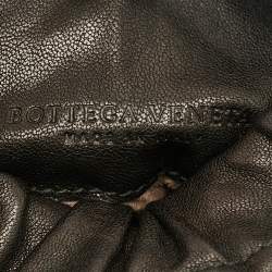 Pre Owned Bottega Veneta Black Intrecciato Leather Belt Bag