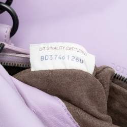 Pre Owned Bottega Veneta Purple Large Nappa Intrecciato Campana Hobo