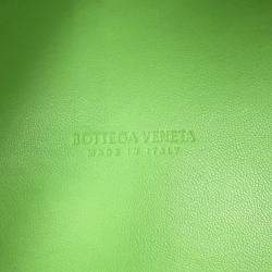مملوكة مسبقًا Bottega Veneta Intrecciato Mini Cabas 2Waybag Green Lambskin