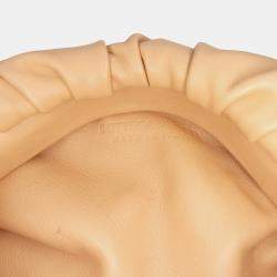 Pre Owned حقيبة بوتيغا فينيتا سلسلة جلد خروف بني حجم صغير