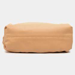 Pre Owned حقيبة بوتيغا فينيتا سلسلة جلد خروف بني حجم صغير