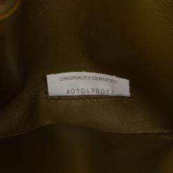 Pre Owned Bottega Veneta Green Medium Suede Intrecciato Kalimero Citta Shoulder Bag