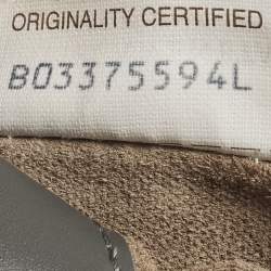 مملوكة مسبقًا حقيبة بوتيغا فينيتا روما صغيرة جلد إنتريشاتو رمادي تاوپ