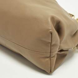 Pre Owned حقيبة بوتيغا فينيتا ذا تشين باوتش جلد بيج