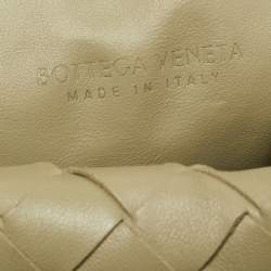 Pre Owned Bottega Veneta Jodie Teen Olive Green Intrecciato Leather Hobo