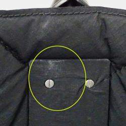 Pre Owned Bottega Veneta Maxi Intrecciato Tote Bag In Calfskin Squash Black