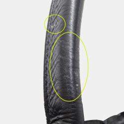 Pre Owned Bottega Veneta Maxi Intrecciato Tote Bag In Calfskin Squash Black