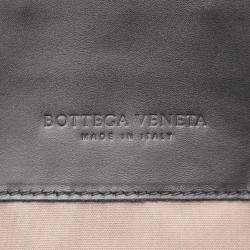 Pre Owned Bottega Veneta Intrecciato Tote Bag Leather Black