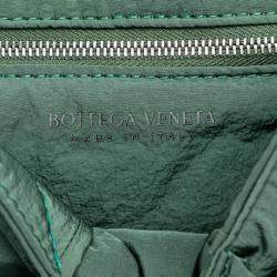 Pre Owned Bottega Veneta Padded Tech Cassette Small Shoulder Bag Khaki Polyamide