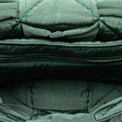 Pre Owned Bottega Veneta Padded Tech Cassette Small Shoulder Bag Khaki Polyamide