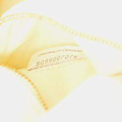 Pre Owned Bottega Veneta Maxi Intrecciato Padette Cassette Shoulder Bag In Yellow Leather