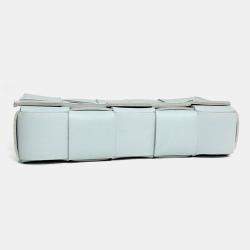 Pre Owned Bottega Veneta Blue Leather Cassette Bag