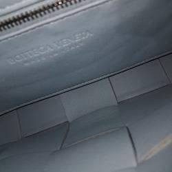 Pre Owned Bottega Veneta Blue Leather Cassette Bag