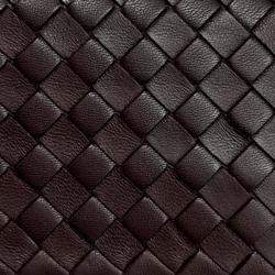 Pre Owned Bottega Veneta Brown Leather Mesh Olympia Bag