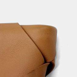 Pre Owned Bottega Veneta Brown Leather clutch