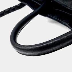 Pre Owned Bottega Veneta Black Leather Andiamo Medium