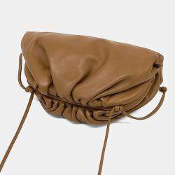 Pre Owned Bottega Veneta Brown Leather Butter Calf Crossbody Bag