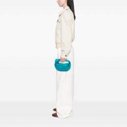 Pre Owned Bottega Veneta Blue Mini Nappa Intrecciato Jodie