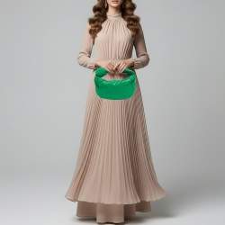 Pre Owned Bottega Veneta Jodie Green Intrecciato Leather Hobo