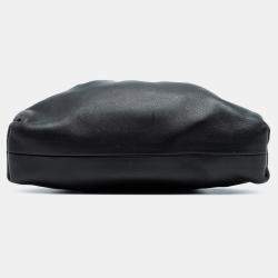 Pre Owned Bottega Veneta Black Lambskin The Mini Pouch Crossbody