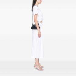 Pre Owned Bottega Veneta Black Lambskin The Mini Pouch Crossbody