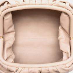 Pre Owned Bottega Veneta Brown Lambskin The Pouch