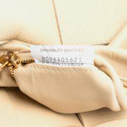 Pre Owned Bottega Veneta Brown Grained Calfskin Intrecciato Cassette Crossbody